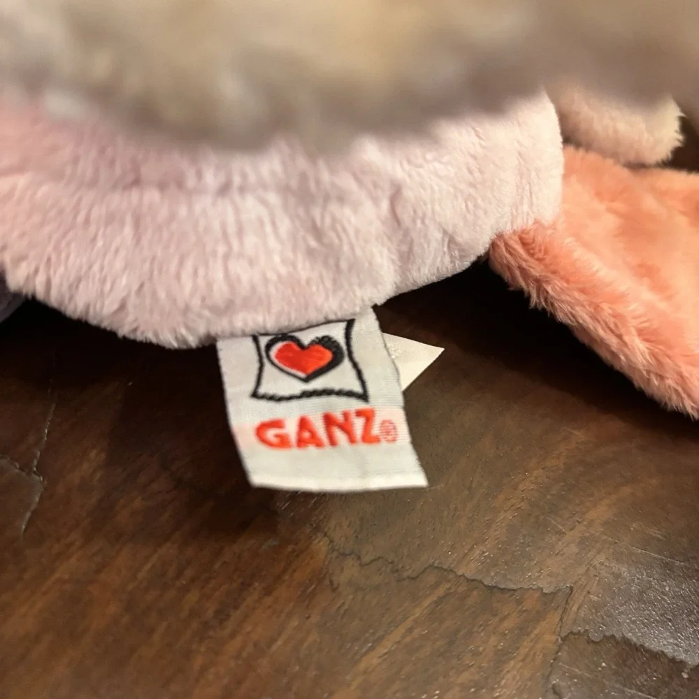Ganz Webkinz Pink Cockatoo Plush HM365 Stuffed Bird Toy White Pink No Code